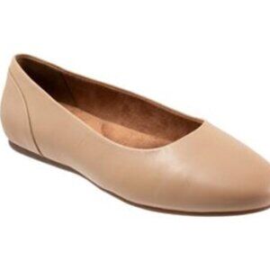 SoftWalk Shiraz Flats, Women's Casual Shoes Size 10M Mocha Tan Soft Leather